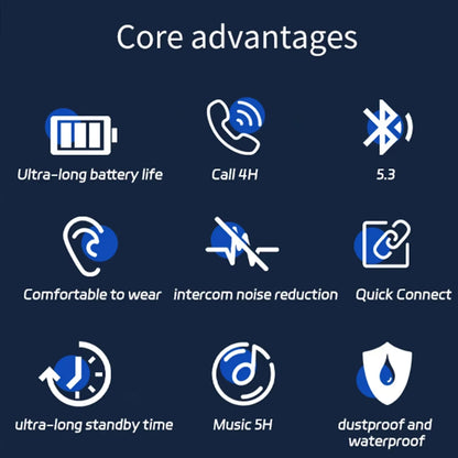Original BY01 OWS Wireless Bluetooth 5.3 Earphones T26 Long Battery Life Earbuds HIFI Sound Quality Headphone Smart HD Call
